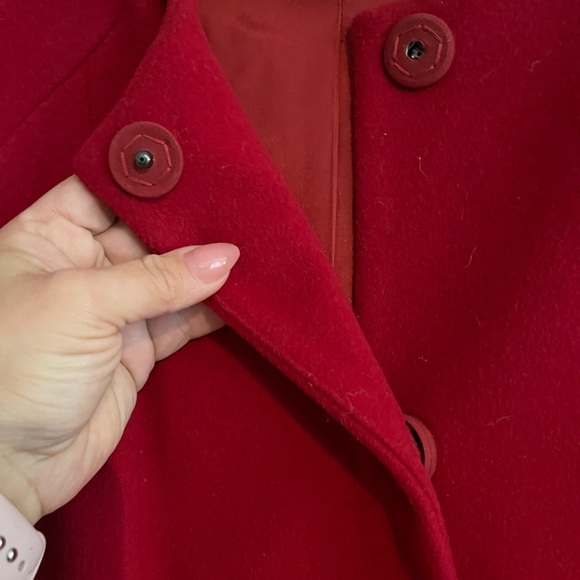 Red wool jacket - Picture 3 of 9